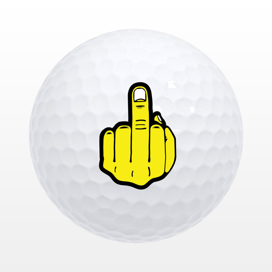 Middle Finger Funny Golf Balls